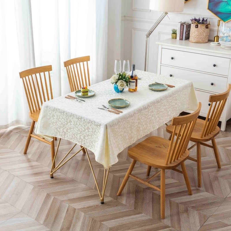 Mantel impermeable de jacquard monocromático