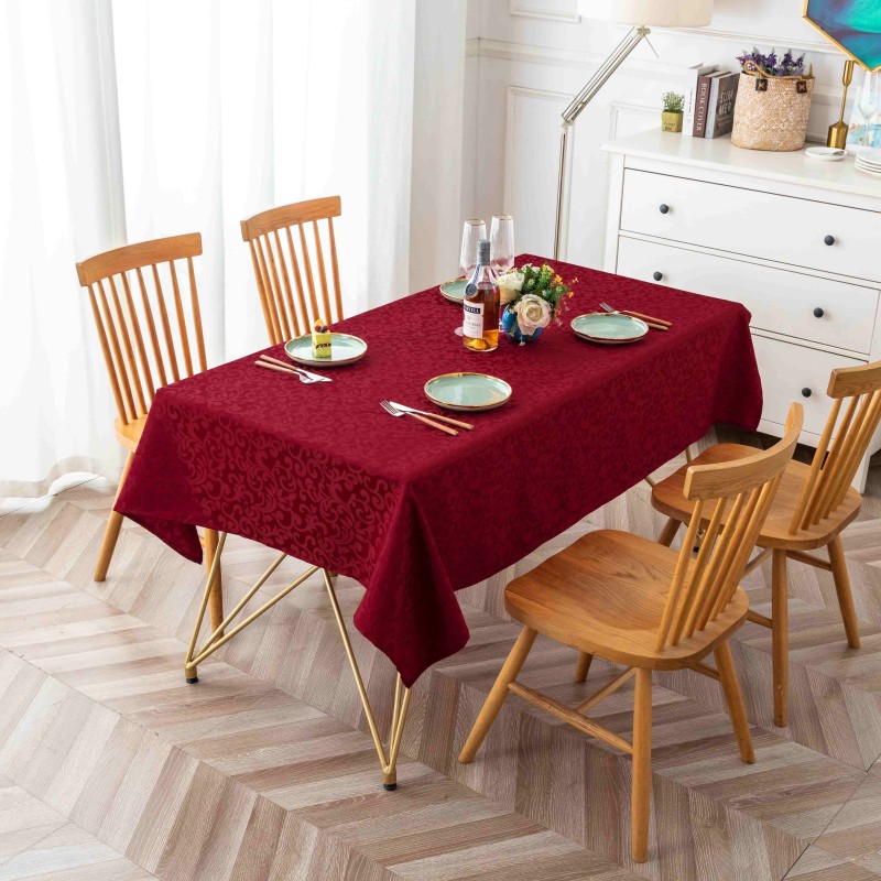 Mantel impermeable de jacquard monocromático