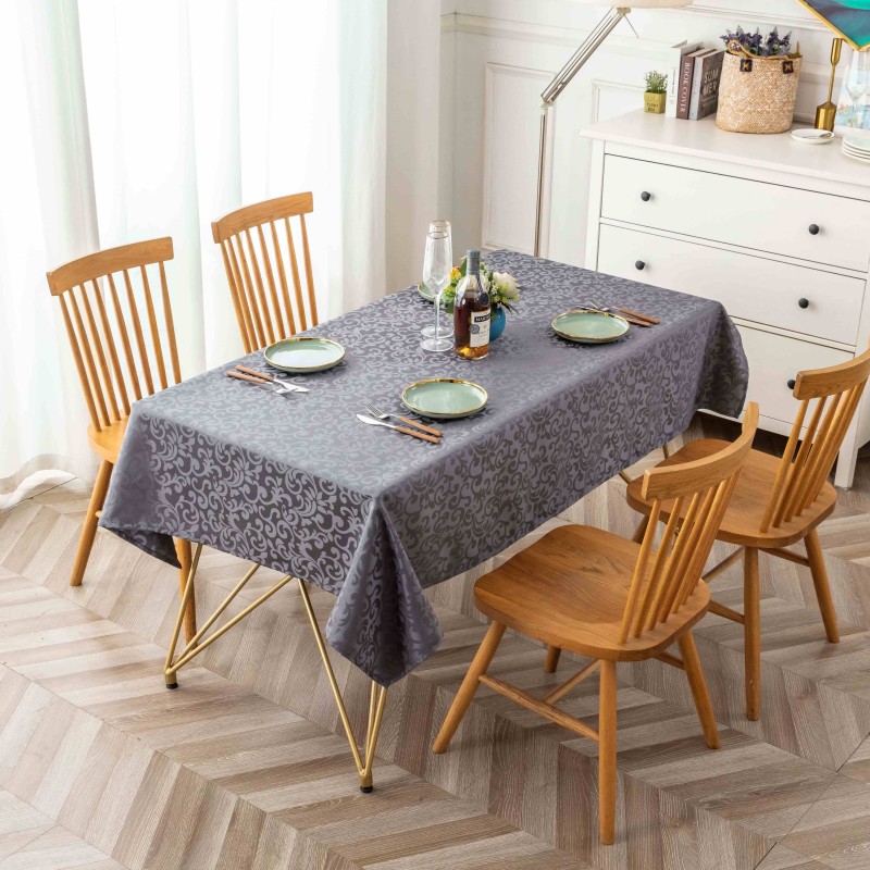 Mantel impermeable de jacquard monocromático